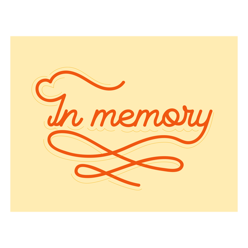 In memory badge PNG Design