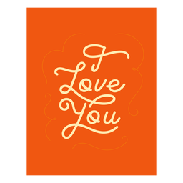 Ich liebe dich, Zitatelement zu beschriften PNG-Design