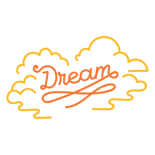 Dream quote stroke element PNG Design