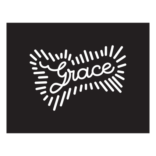 Grace quote cut out element PNG Design