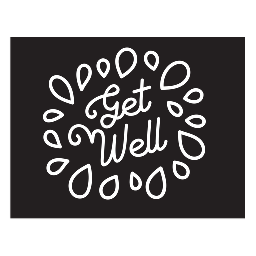 Get well lettering cut out