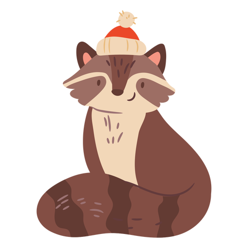 Cute fox with a hat 