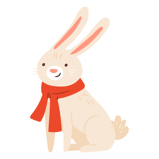 Cute rabbit flat