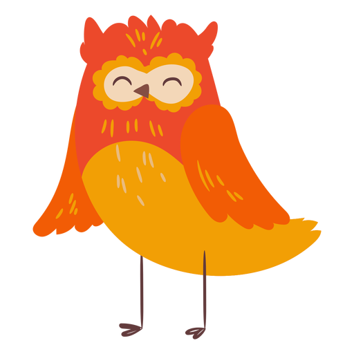 Cute owl flat