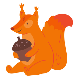 elementos de animais fofos de outono - 20 Desenho PNG