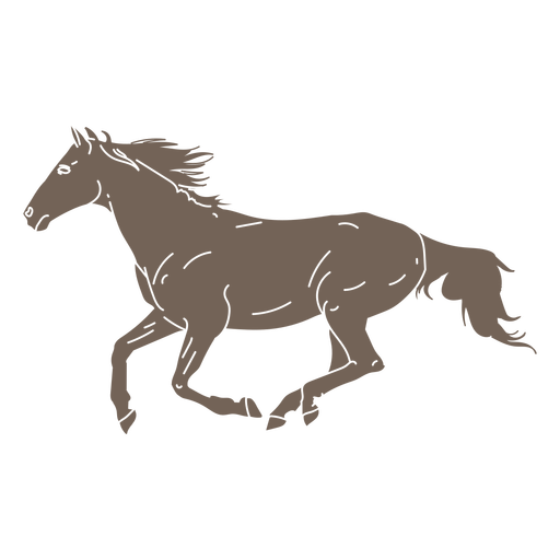 Wild west horse cut out PNG Design