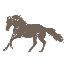 Braunes Wildwestpferd ausgeschnitten PNG-Design
