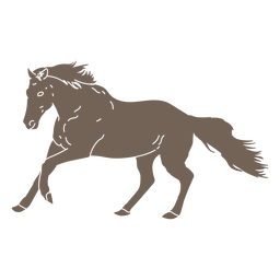 Cavalo marrom do oeste selvagem cortado Transparent PNG