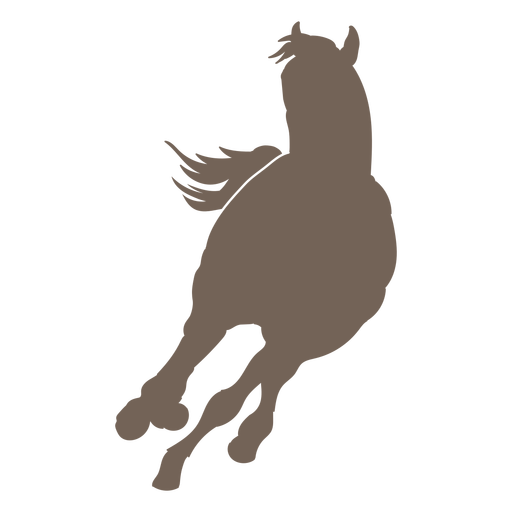 Cavalo do oeste selvagem correndo na frente cortado Desenho PNG