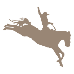 Silueta de jinete de caballo salvaje oeste Transparent PNG