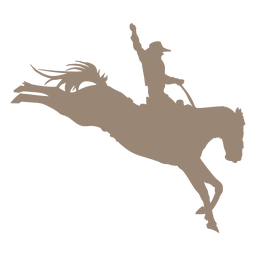 Wild West Horse Rider Silhouette PNG & SVG Design For T-Shirts