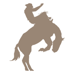 Silueta de vaquero de jinete de caballo Transparent PNG