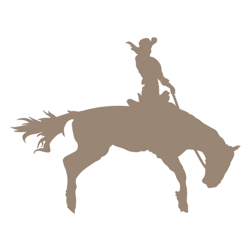 bucking horse silhouette