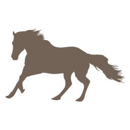 Elemento de silhueta de cavalo correndo Desenho PNG
