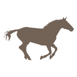 Galloping horse silhouette element Transparent PNG