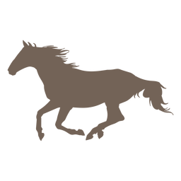 Fast horse silhouette element PNG Design