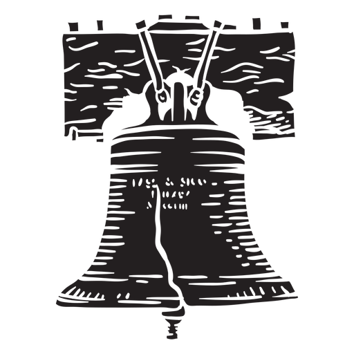 Liberty bell cut out element PNG Design