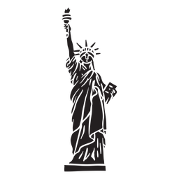Elemento recortado da estátua da liberdade Desenho PNG
