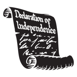 Declaration of independence cut out PNG Design