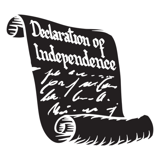 Declaração de independência cortada