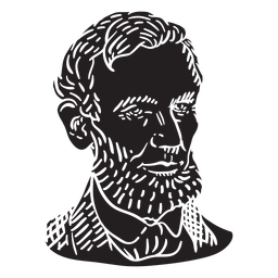 Recorte de la cara de Abraham Lincoln Transparent PNG