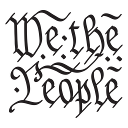 We the people constitution US stroke Transparent PNG