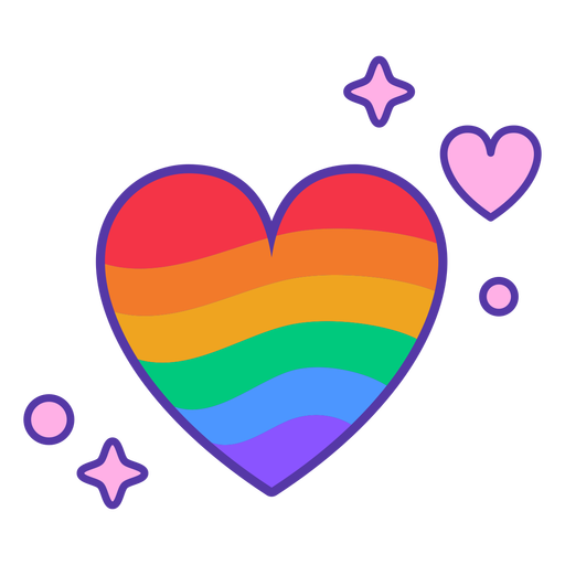 Rainbow Heart Png