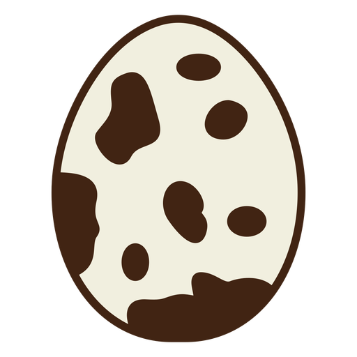 Dotted egg color stroke PNG Design