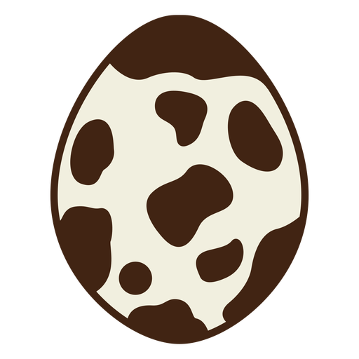 Egg with dots color stroke PNG Design
