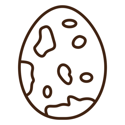 Dotted egg stroke PNG Design