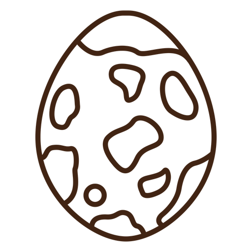 Spotted egg illustration PNG Design