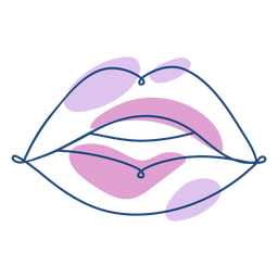Full lips continuous line