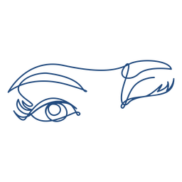 anatomy-face-ContinuousContourLine - 20 Desenho PNG