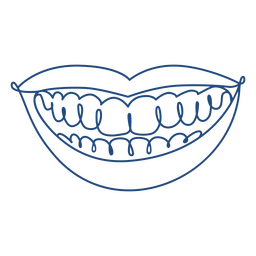 anatomía-rostro-ContinuousContourLine - 27 Diseño PNG