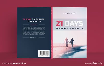 Healthy habits beach book cover design Healthy habits beach book cover design
