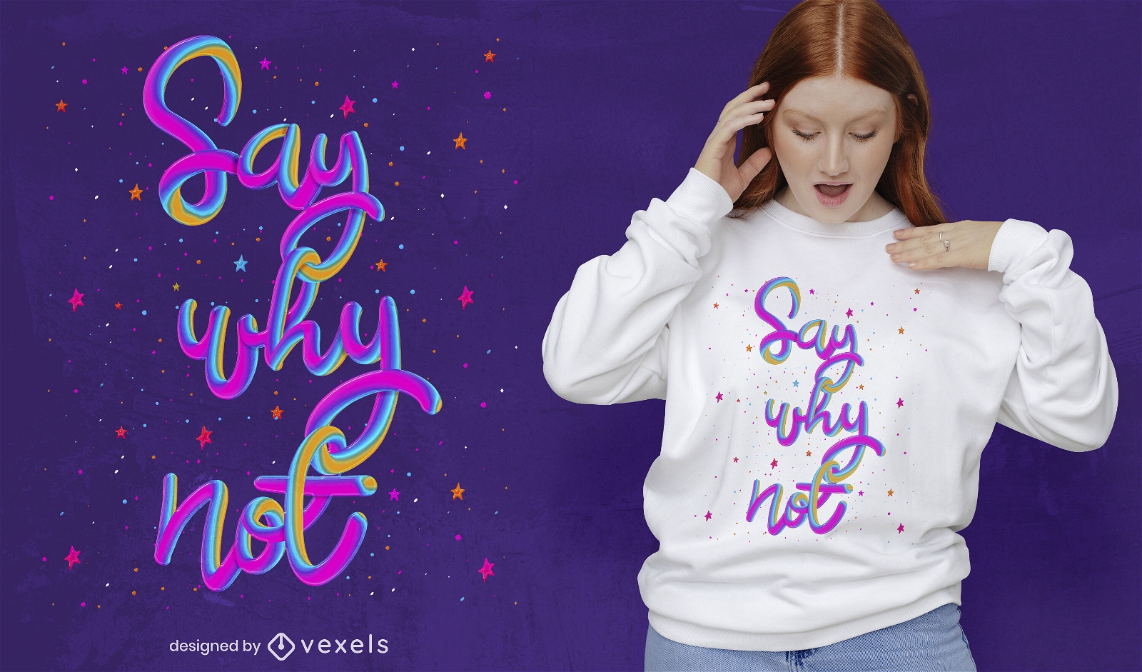 Say why noy t-shirt psd