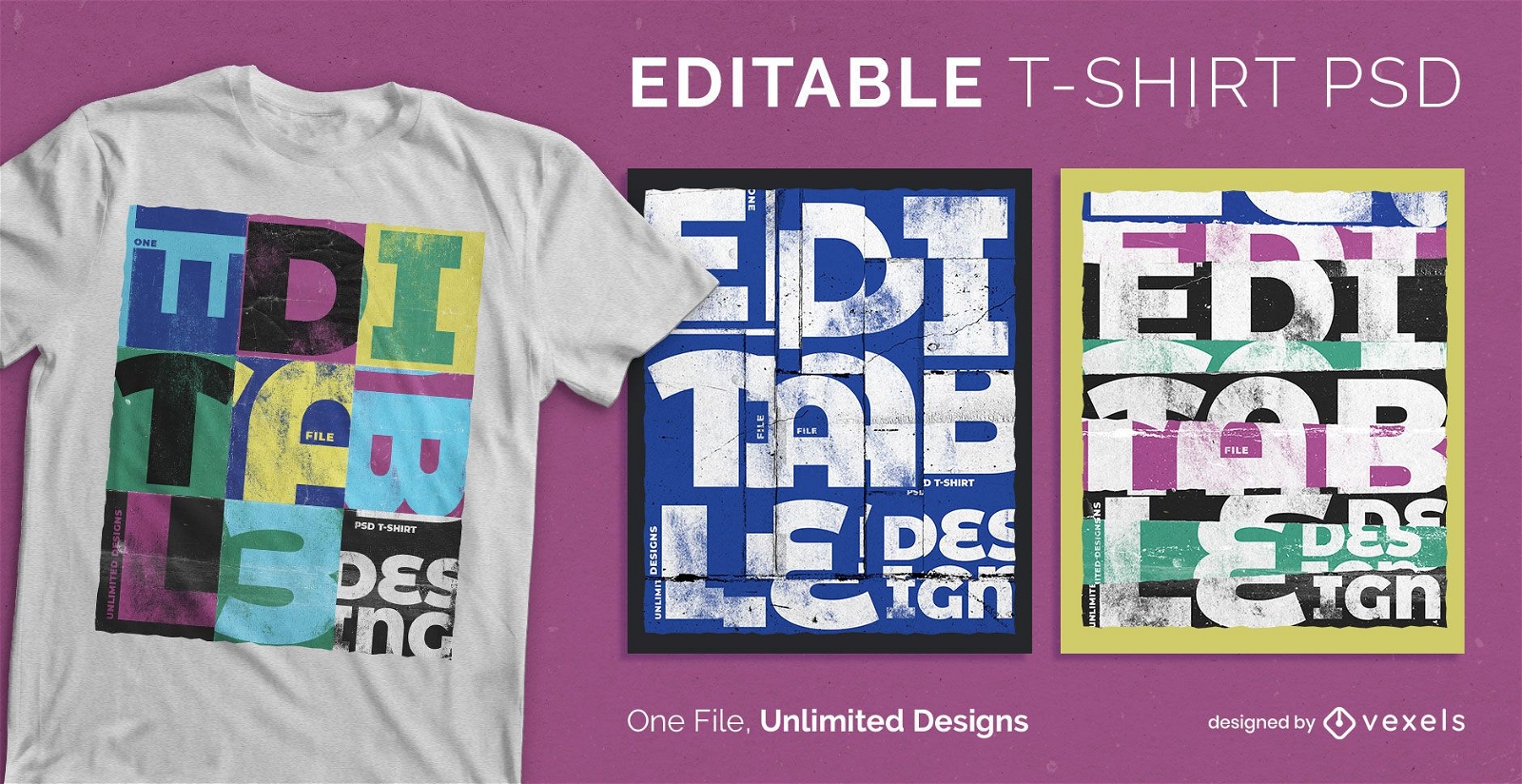 Collage style quote scalable t-shirt design