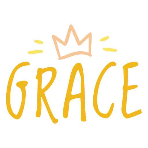 Grace sign stroke PNG Design