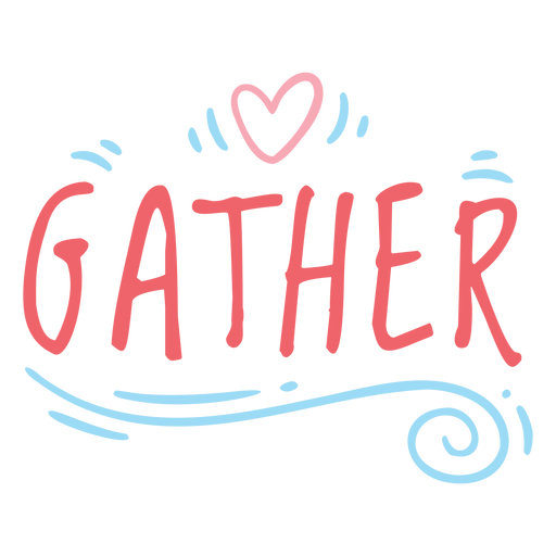 Gather quote flat PNG Design