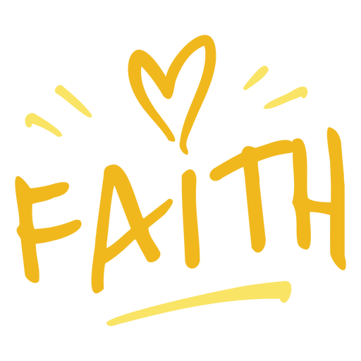 Faith quote stroke PNG Design