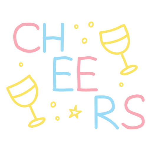 Cheers badge PNG Design