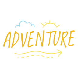 Trazo de cita de aventura Diseño PNG