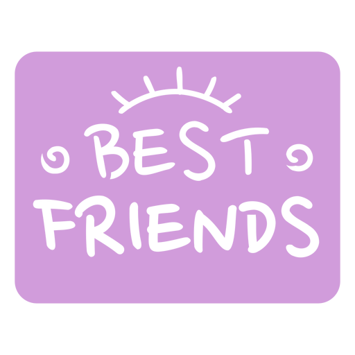 Best friends quote cut out PNG Design