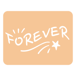 Forever quote cut out PNG Design Transparent PNG