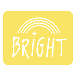 Bright cut out badge quote Transparent PNG