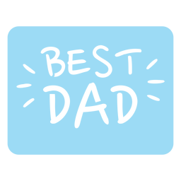 Best dad cut out badge quote Transparent PNG