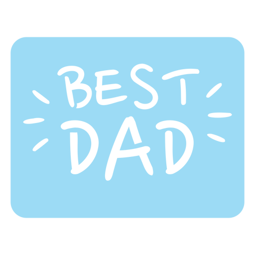 Best dad cut out badge quote PNG Design