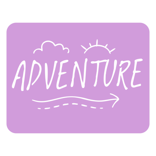 Adventure quote cut out