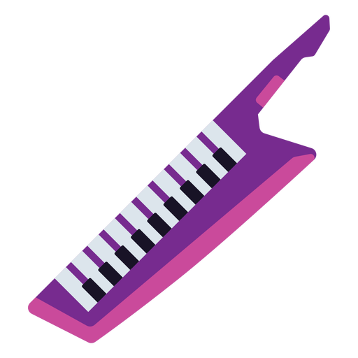 Purple keytar semi flat