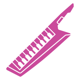 Electric keytar instrument cut out PNG Design